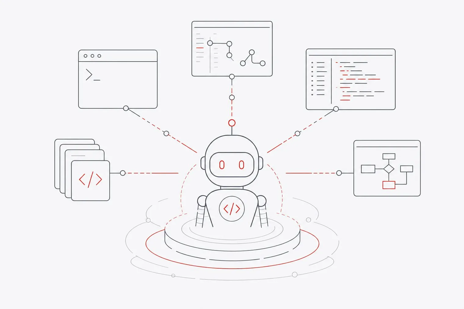 Illustration comparing open-source coding agents