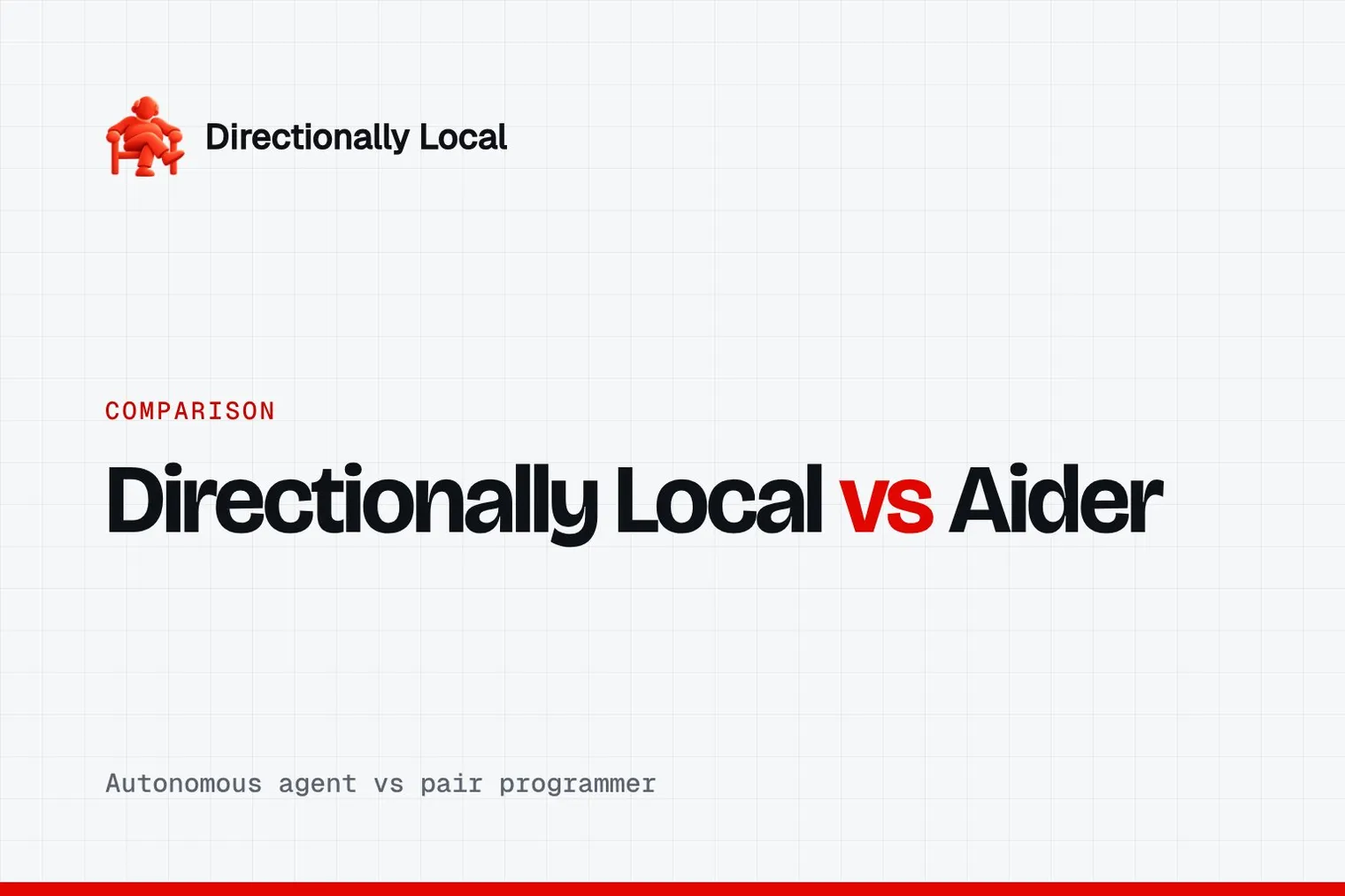Directionally Local vs Aider