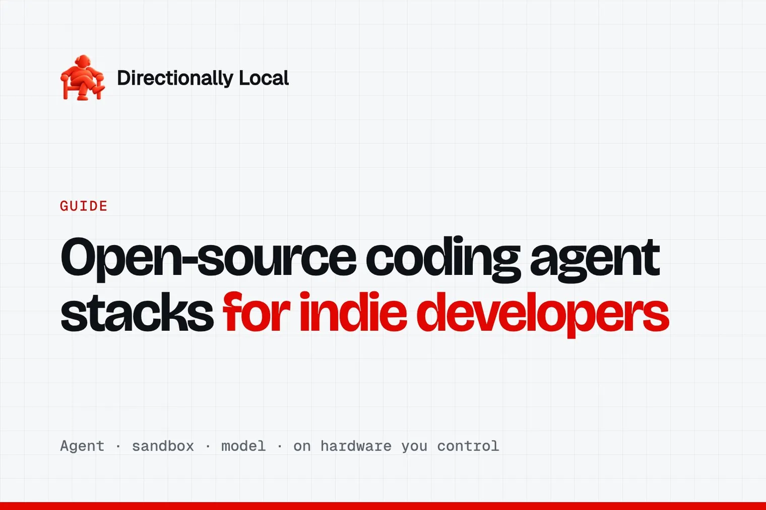 Open-source coding agent stacks for indie developers