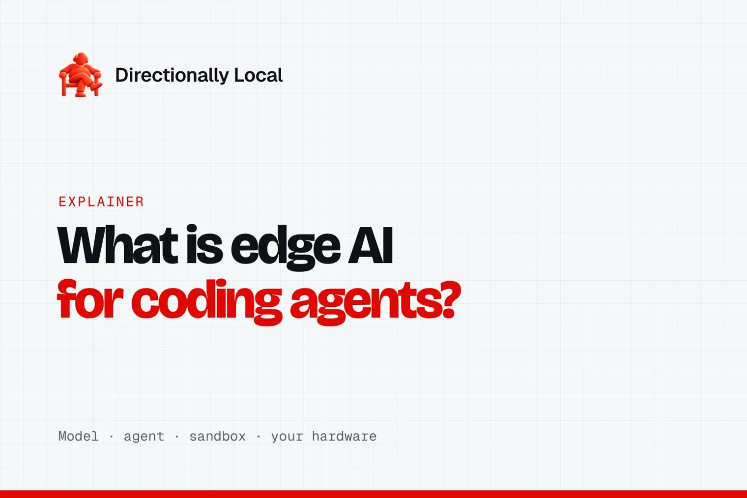 What is edge AI for coding agents